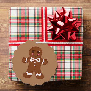 Gingerbread Boy Gift Tags Paper Ornament