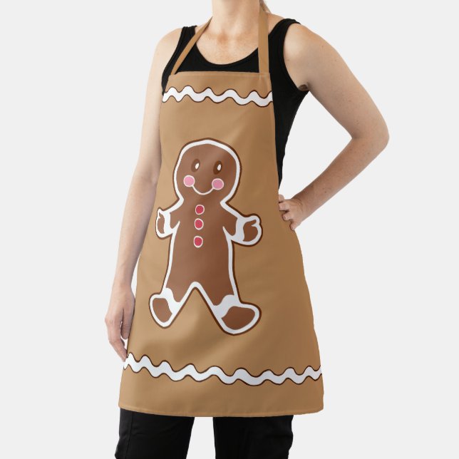 Gingerbread Boy Kitchen Apron (Insitu)