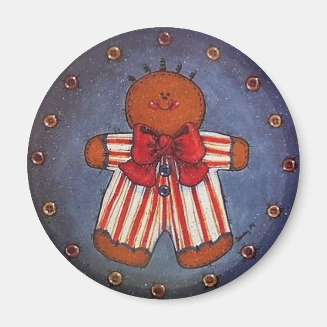 Gingerbread Boy Magnet (Front)