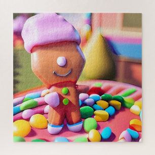 Gingerbread Boy Makes Good - Ken Gauge Art Jigsaw Puzzle
