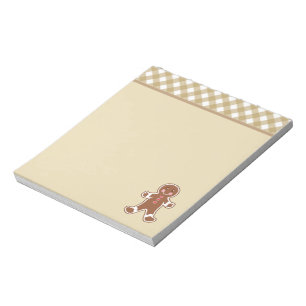 Gingerbread Boy Notepad