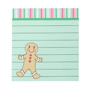 Gingerbread Boy Notepad