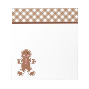 Gingerbread Boy Notepad