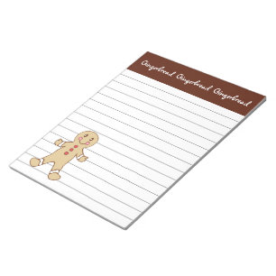 Gingerbread Boy Notepad