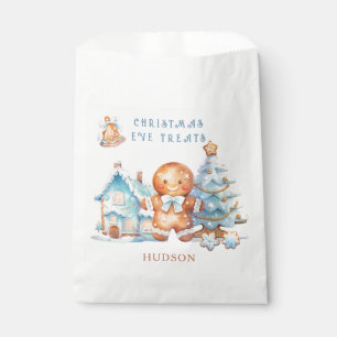Gingerbread Boy Snowy Tree Favour Bags