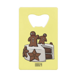 Gingerbread cake cartoon illustration