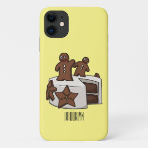 Gingerbread cake cartoon illustration iPhone 11 case