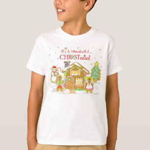 Gingerbread Candyland T-Shirt - Youth