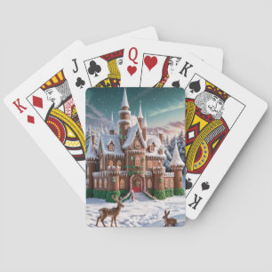 Gingerbread Castle from the Christmas Forest Playing Cards