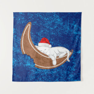 Gingerbread Cat Tapestry