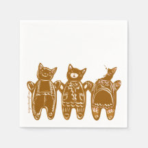 Gingerbread Cats - Hand Painted