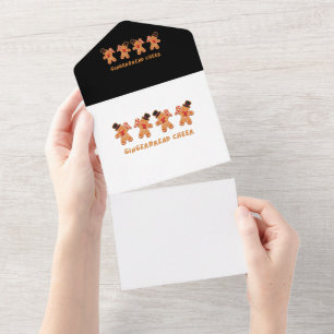 Gingerbread Cheer All In One Invitation