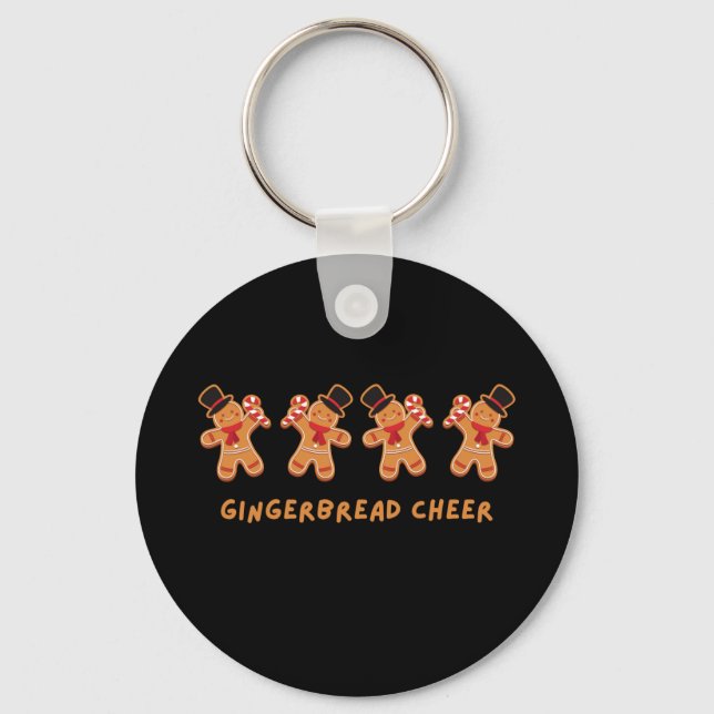 Gingerbread Cheer Key Ring (Front)