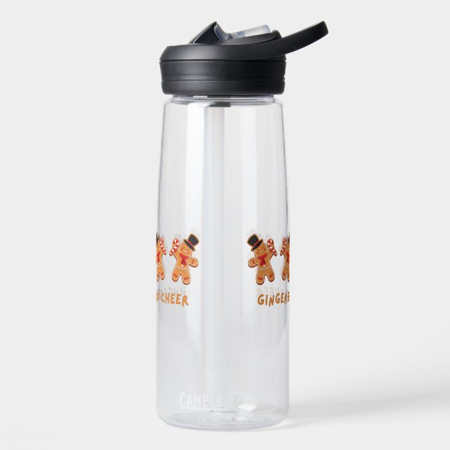 Gingerbread Cheer Water Bottle (Left)