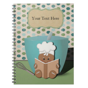 Gingerbread Chef, Customisable Notebook