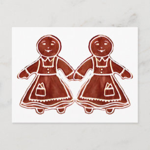 Gingerbread Children Girls The MUSEUM Zazzle Gifts Postcard