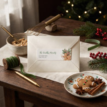 Gingerbread Christmas Baking Return Address Label