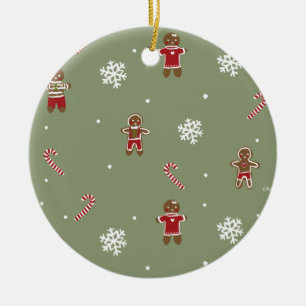 Gingerbread Christmas Ceramic Tree Decoration