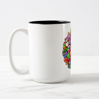 Gingerbread Christmas Cheer Two-Tone Coffee Mug