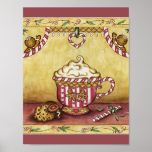  Gingerbread Christmas Coffee Art  Craft Paper Poster