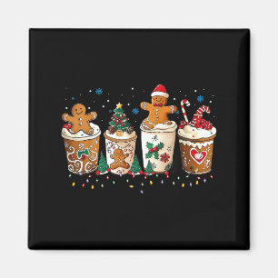 Gingerbread Christmas Coffee Cute Sweet Winter Hol Magnet