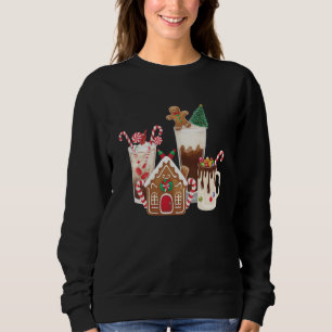 Gingerbread Christmas Coffee Lover Gift Xmas  Sweatshirt