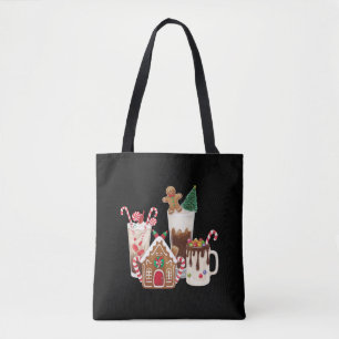Gingerbread Christmas Coffee Lover Gift Xmas Tote Bag