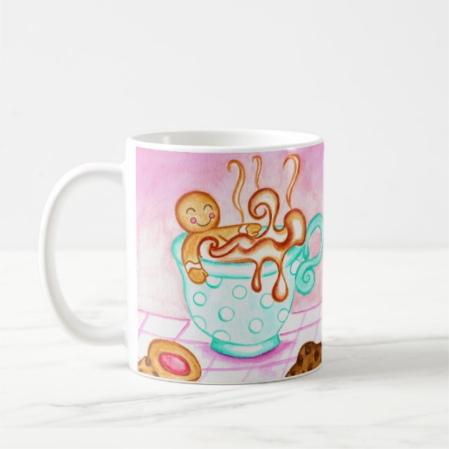Gingerbread Christmas Coffee Mug (Left)