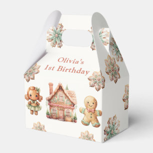 Gingerbread Christmas Cookie Birthday Favour Box