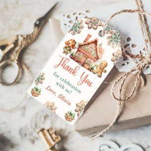 Gingerbread Christmas Cookie Christmas Birthday Gift Tags