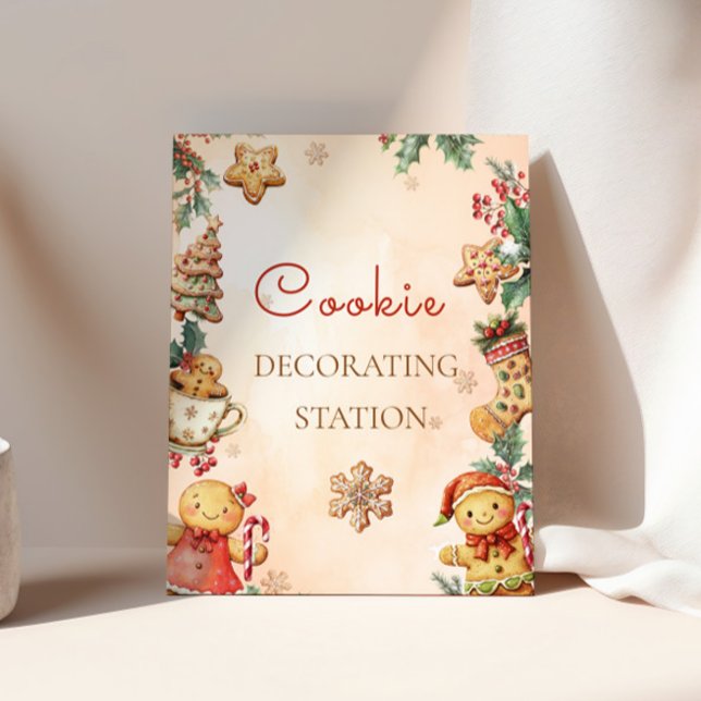 Gingerbread Christmas Cookie Decorating Poster (Creator Uploaded)