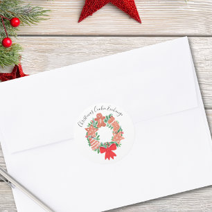 Gingerbread Christmas Cookie Exchange  Classic Round Sticker