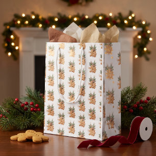 Gingerbread Christmas Cookie Exchange Party Favour Medium Gift Bag