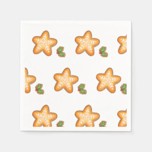 Gingerbread  Christmas Cookie Napkin