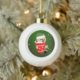 Gingerbread Christmas cookies Ceramic Ball Christmas Ornament