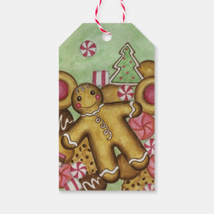 Gingerbread Christmas Cookies Holiday Gift Tags