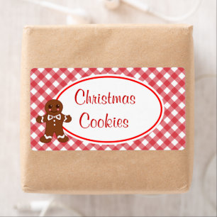 Gingerbread Christmas Cookies Labels