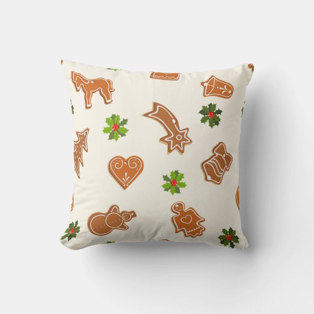 Gingerbread Christmas Cushion (Front)