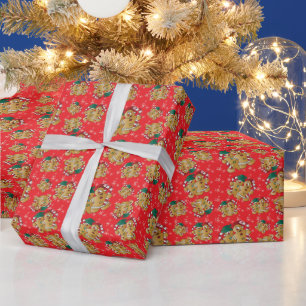Gingerbread Christmas Design Wrapping Paper