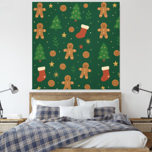 Gingerbread Christmas Fun Canvas Print