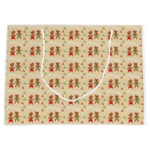 Gingerbread Christmas gift bag