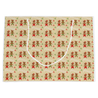 Gingerbread Christmas gift bag