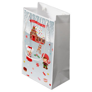 Gingerbread Christmas Gift Paper Bag