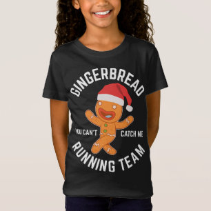 Gingerbread Christmas Gingerbread Running Team Gif T-Shirt