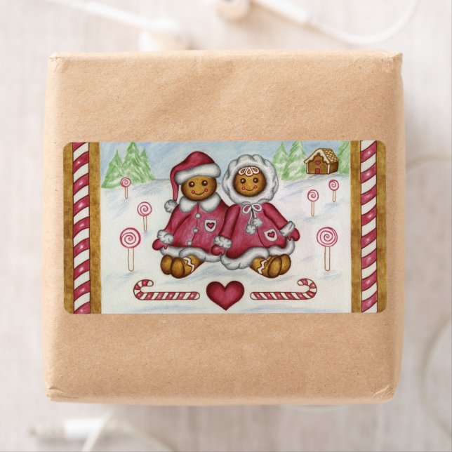 Gingerbread Christmas Labels (Insitu)