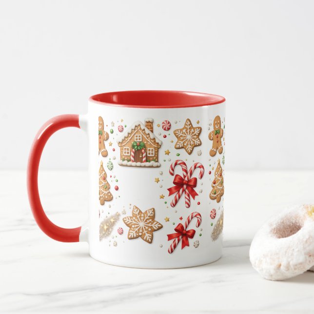 Gingerbread Christmas Mug (With Donut)