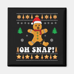Gingerbread Christmas Oh Snap! Xmas Baking Baker H Magnet