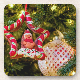 Gingerbread Christmas Ornament Coaster