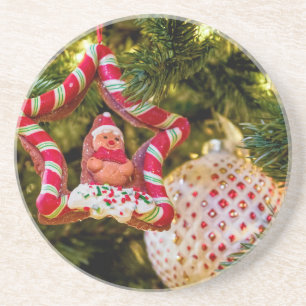 Gingerbread Christmas Ornament Coaster