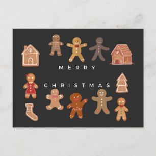 Gingerbread Christmas Postcard